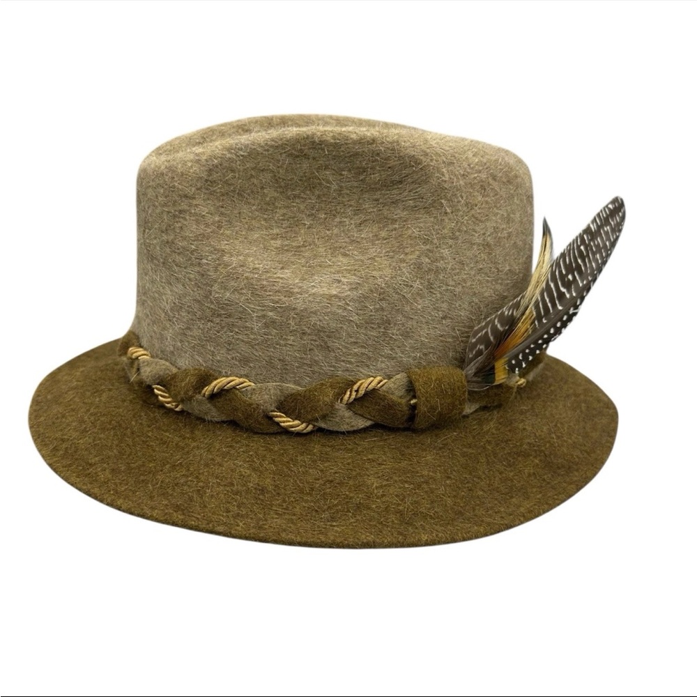 Vintage 40s 50s Cavanagh USA Beaver Felt Fedora Size 6 3/4 - C.K. Slaughter GUC